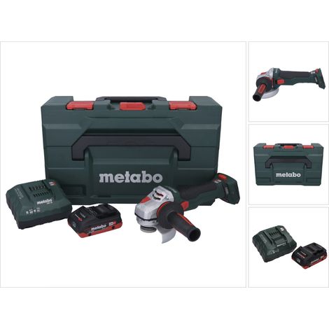 Metabo WB 18 LTX BL 15-125 Quick amoladora angular sin cable 18 V 125 mm sin escobillas + 1x batería recargable 4,0 Ah + cargador + metaBOX (1/5)