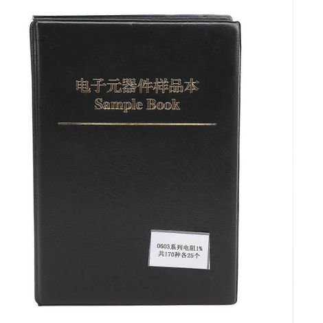 SMD-Widerstandsmusterbuch, 4250 Stück, 170 Werte, Serie 0603, Elektronikbauteil-Set