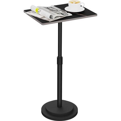 Hauteur Réglable Table d’appoint, pour Salon, Paquet de 1, Noir (1/5)