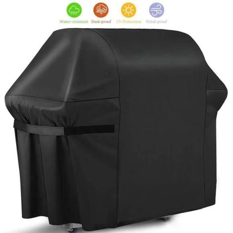 Housse pour Barbecue, Housse résistante pour Barbecue à gaz en 420D Tissu Oxford résistant aux poussières,147x61x122cm (1/4)