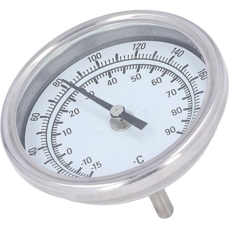 Thermomètre bimétallique G1/2 304 en acier inoxydable -15°C à 90°C, diamètre 83 mm, gril haute précision (1/5)