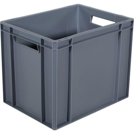 Bac gerbable - 400x300x325 mm 30L gris norme Europe - 5103821 (1/3)