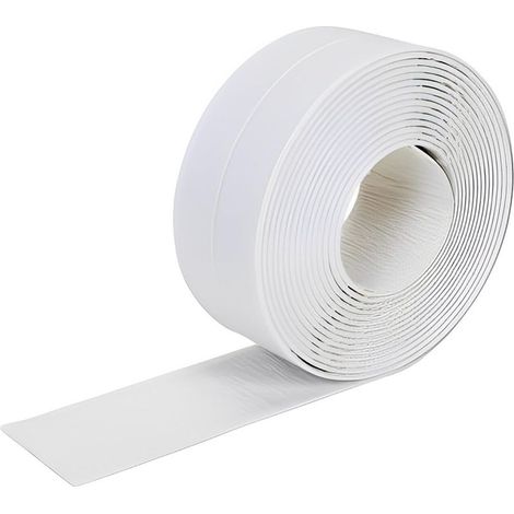 Self-adhesive PVC sealing strip, waterproof and anti-fouling, waterproof tape for bathroom, toilet, kitchen and floor edges, shower (3.2m22mm) (1/5)