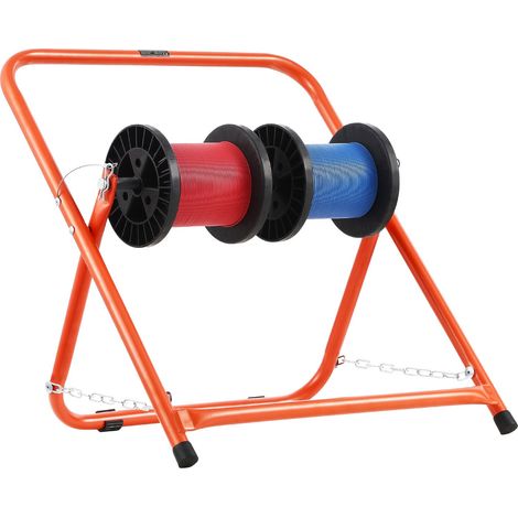 Support de Bobines de Fil, Cadre en Acier, Distributeur de Câbles Pliable, Capacité de Charge 45 kg, Distributeur de Fils Portable pour Rangement Bobines 50 cm Diamètre dans Diverses Conditions (1/5)