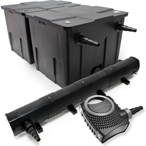 Kit de filtrado de estanque Bio filtro 60000l filtro UVC, 72 w 115W, bomba de bajo consumo