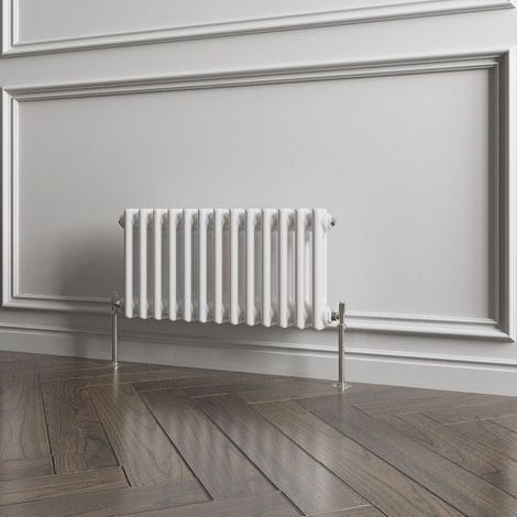 Biubiubath Traditional Cast Iron Style Radiator Horizontal 2 Column White 300x605mm