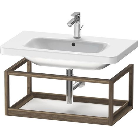 Etagère DURASTYLE 440x740x300mm blanc matt/noyer massif
