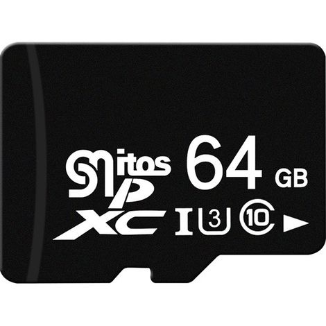 Carte micro 64Go- Convient aux caméras de surveillance, aux enregistreurs de conduite, aux téléphones portables et aux tablettes (1/2)