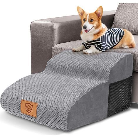 Hundetreppenstufen, hochdichter 30D-Schaumstoff, waschbarer Bezug, rutschfest, Zugang zum Schlafsofa (1/5)