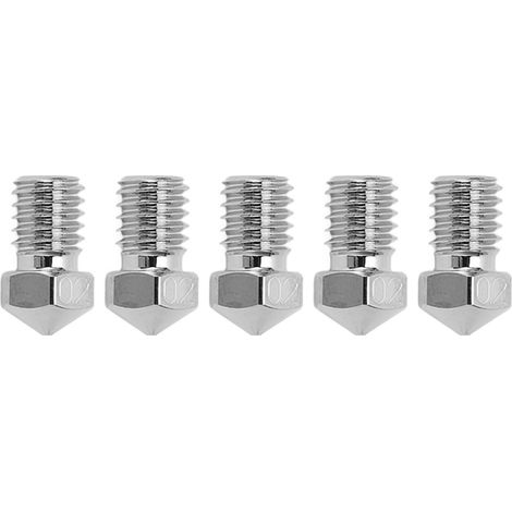 5 buses pour imprimante 3D, filetage M6, filament de 1,75 mm, plaquées cuivre, pièces pour tête d'impression d'extrusion, accessoires 0,2 mm (1/5)