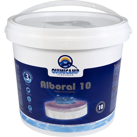 Quimicamp boral cloro 10 qp 3 fasi 5 kg compresse 250 g (1/3)