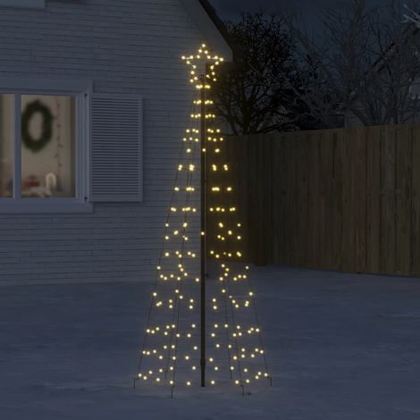 Árbol de Navidad LED vidaXL con estacas 220 LEDs Cálido 180 cm (solo en AU) (1/5)