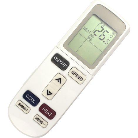 This white replacement remote is an ideal choice for the AUX YKR-L/102E air conditioner. (1/4)
