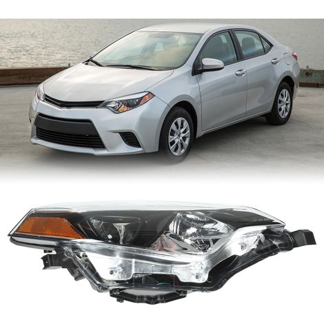 Scheinwerfereinheit für Fahrzeuge, kompatibel mit Toyota Corolla 2014-2016 (USA), rechte Seite (übergroß) (übergewichtig) (1/5)