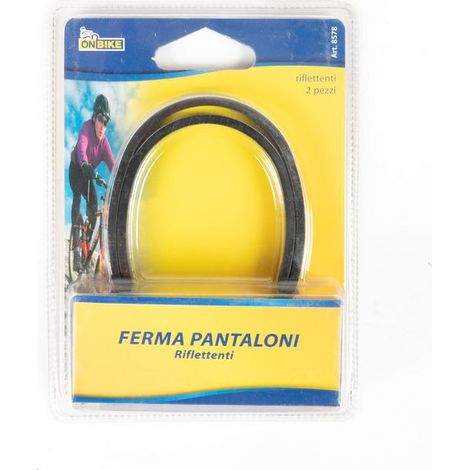 Coppia fascia ferma pantaloni ciclista dettagli riflettenti