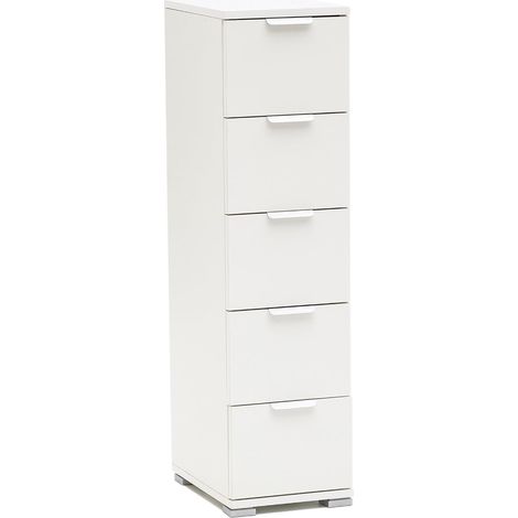 MeMi Me310cBIA Cassettierina, Legno, Bianco, 38x27x105 cm (1/3)