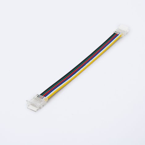 Conector Tira LED 24V RGB+CCT SMD Ancho 10mm IP20 Doble con Cable RGB+CCT