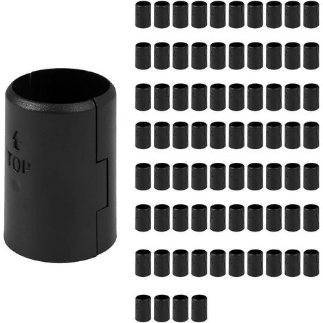 Lot de 74 clips de fixation pour étagères métalliques, clips de verrouillage pour montants de 2,5 cm (1 pouce), manchons de remplacement pour étagères. (1/5)