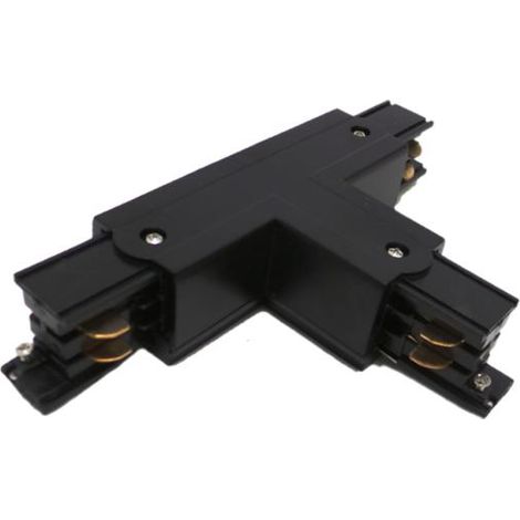 Connecteur T Rail Triphasé NOIR - SILAMP
