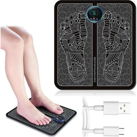 Masseurs De Pieds Électriques,SPECOOL Masseur Ems 6 Modes Et 9 Niveaux D'Intensité,Machine Massage Des Portable Pour Soulager (1/4)