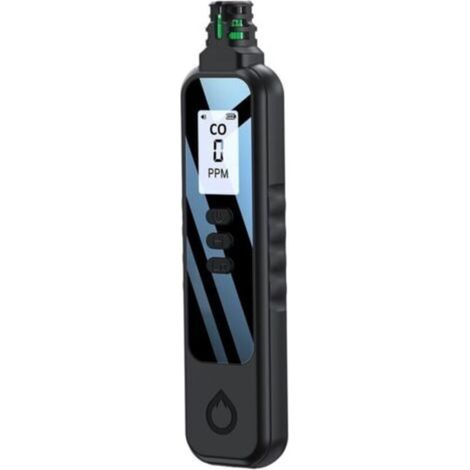 High Sensitivity Gas Detector with Backlight LCD Display, Portable Gas Leak Detector for Outdoor Camping, Black, (1/4)