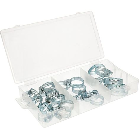 KOTARBAU Lot de 26 colliers de serrage réglables en acier (1/5)