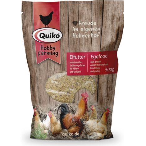 Quiko Hobbyfarming Eifutter für Hühner und Geflügel 500 g
