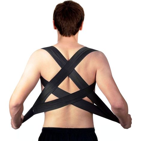 180524 Banda postural para espalda Posturx unisex ajustable por hombro  Talla: M (1/5)