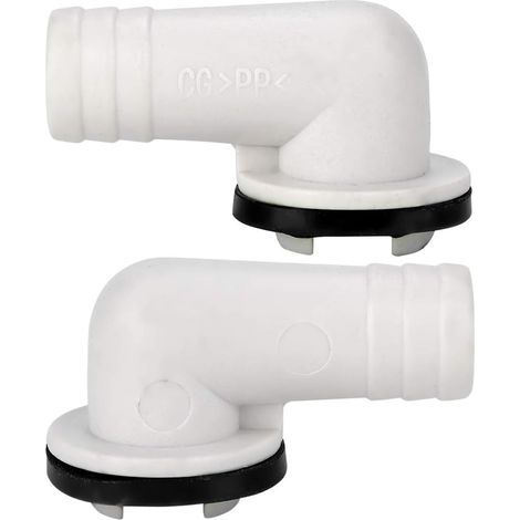AYNEFY Connecteur de Sortie d'ange Droit, Connecteur de Sortie de Vidange Connecteur de Tuyau de Vidange de Climatiseur, pour Vidanger Les Eaux Usées du Climatiseur (1/5)