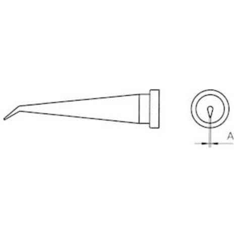 Weller LT-1LX Lötspitze Langform, konisch, gebogen Spitzen-Größe 0.2 mm Inhalt 1 St. (1/3)