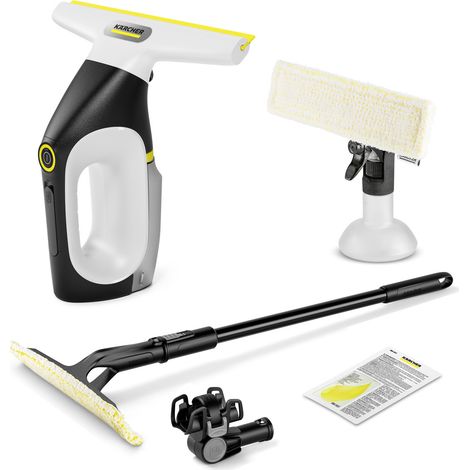 KARCHER Nettoyeur Vitre a Batterie WV 3 Comfort Extended 16336920, Raclette de 280 mm, Reservoir 200 ml, Autonomie de 35 min, 105 m2, Garantie 2 ans