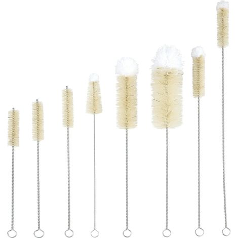 Spazzole per la pulizia, set di spazzole speciali, spazzole per bottiglie, 8 pezzi (1/5)