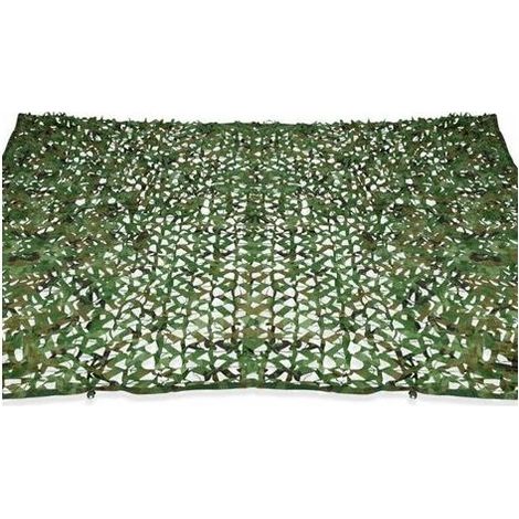 KLVGTIFS PU - Voile d'ombrage rectangulaire design ombrière camouflage 3x5 M treillis vert-INHHUB (1/5)