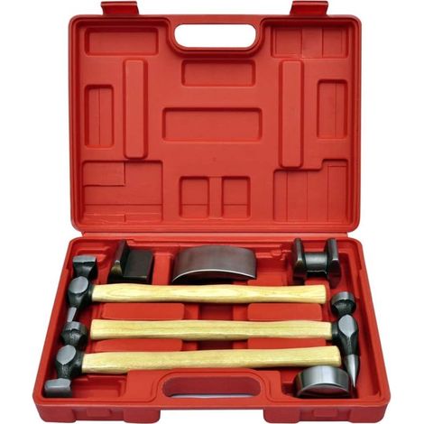 INLIFE Kit de marteaux de carrosserie de voiture et de bosses 7 pcs (1/3)