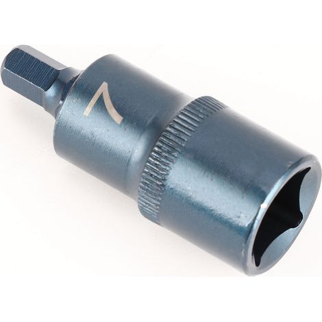 Embout hexagonal à douille 1/2 po, clé rapide, acier allié S2, bleuissement, outils à main, quincaillerie H7 (1/5)