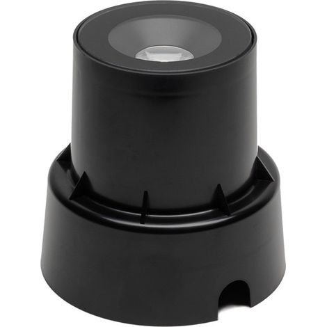 Konstsmide Ground spot Spot Lumineux Effet Extérieur Encastré au Sol Haute Puissance LED 6W - Noir - Dessus Verre, IP65 (1/2)