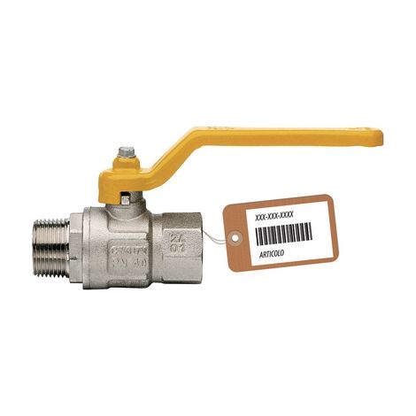 VALVOLA A SFERA GAS MF CON LEVA LUNGA MOD. LONDON F-BRICO- 3/4  DN 20- FAIDF- pezzi 1
