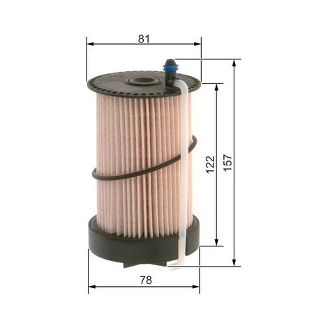 Insert de filtre à carburant - F026402217 - BOSCH (1/5)