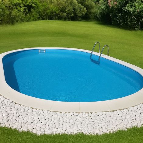 Piscina ovale da giardino 630x360x120 cm
