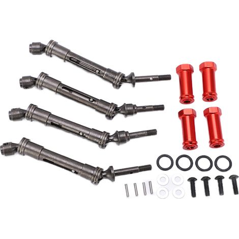 Jeu d'Arbre de Transmission RC pour Traxxas Slash 727, Cardan Avant Arrière, Kit Combiné de Joints de Cardan pour Camion Court (1/5)