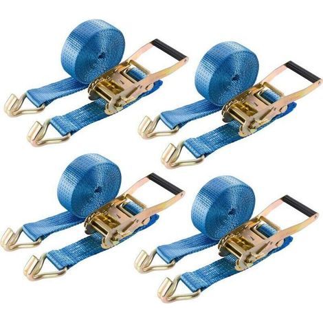 ALLIANDISAREBOS 4x 2-teilige Spanngurte mit Haken, 6 m 800 kg Zurrgurte (1/5)