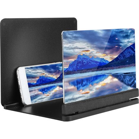 Support loupe d'écran pliable et ultra-fin pour téléphone portable HD 10 pouces