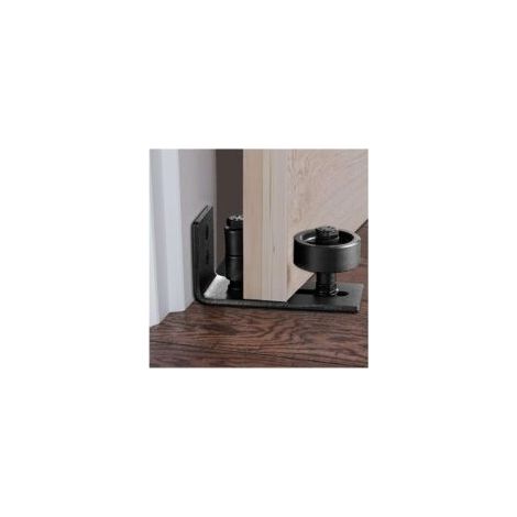 Guide de Plancher de Porte de Grange, Rouleau de Guide de Plancher de Porte coulissante 1PCS réglable avec Longue Fente en métal Robuste avec Support Montage pour Toutes Les Portes Grange  - Crezuo