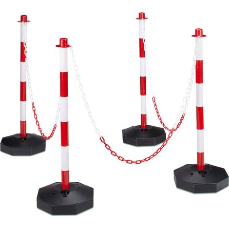 Absperrpfosten aus kunststoff mit kette 8830829