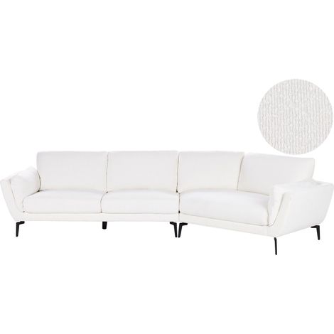Sofa 3 Seater KANSSELI Boucle White