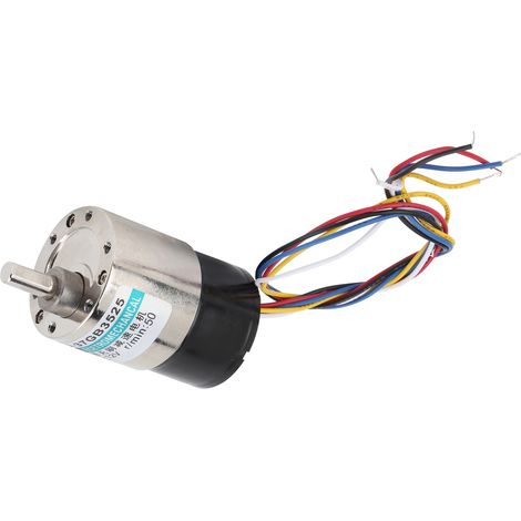 Moteur CC sans balais, réducteur de vitesse CW/CCW avec support, 12 V, pour machine-outil CNC XD-37GB352550 tr/min (1/5)