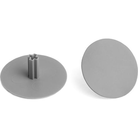 HERRAJES ALK tapa embellecedora allen 6 ø40 pivote 14 acabado gris metal