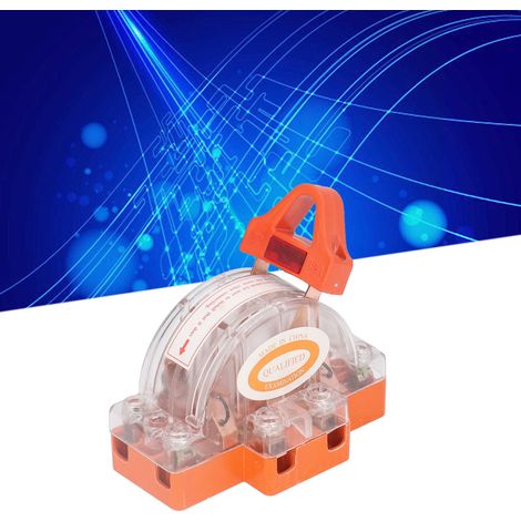 Interrupteur à couteau 2P 32A transparent avec voyant de sécurité anti-choc électrique pour générateur (1/5)