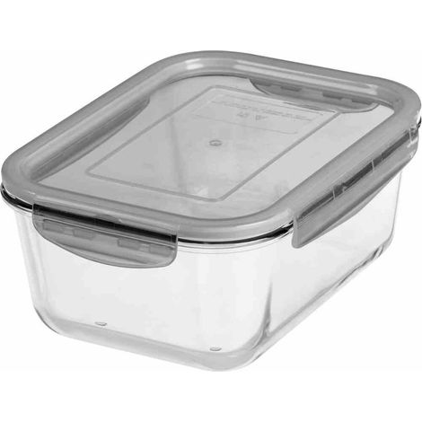 Glas-Frischhaltedose 1,6 l mit Deckel (1/2)