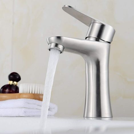Mitigeur pour vasque, inox 304, monocommande, pour toilettes (1/5)